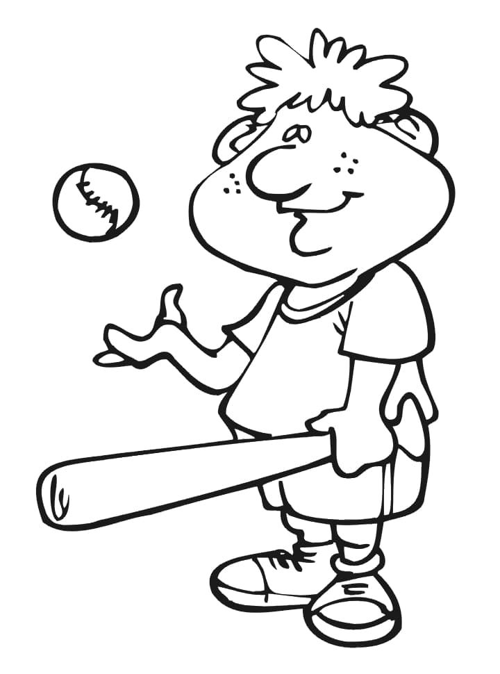 Baseball Pour Les Enfants coloring page
