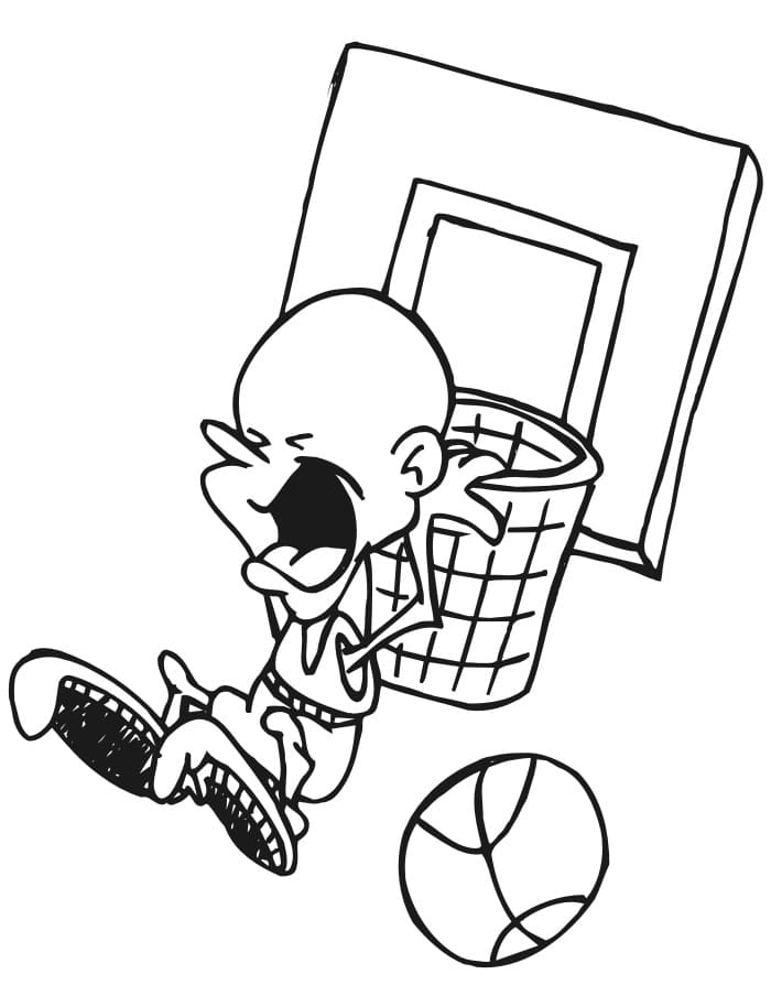 Basketball 1 coloring page