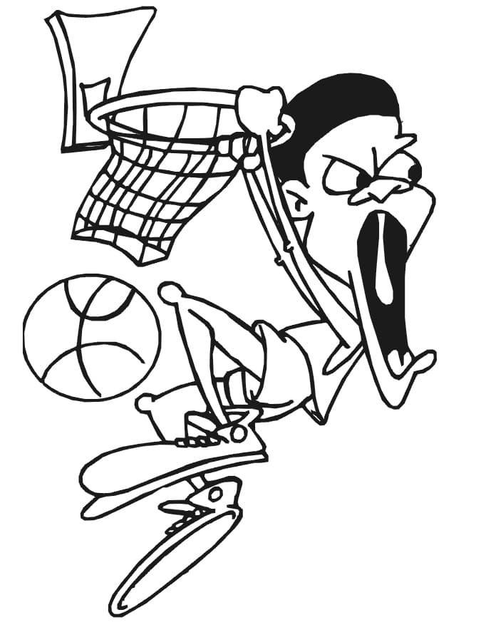 Basketball 2 coloring page