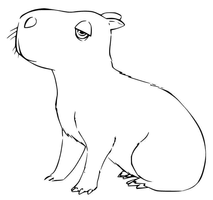Capybara Encanto coloring page