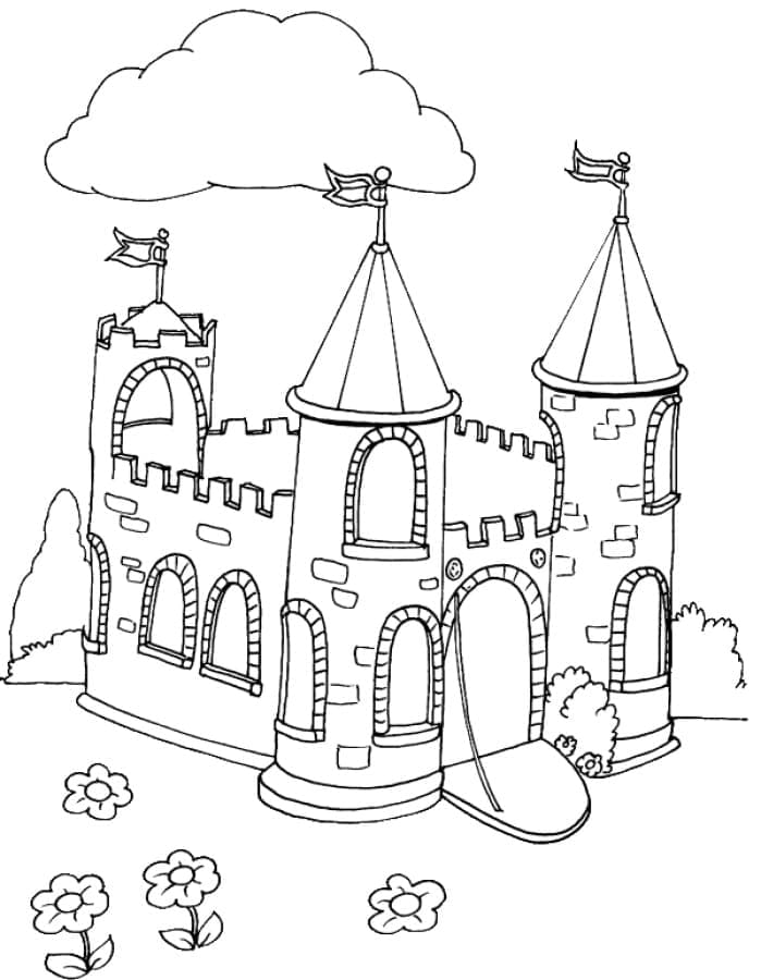 Château 2 coloring page