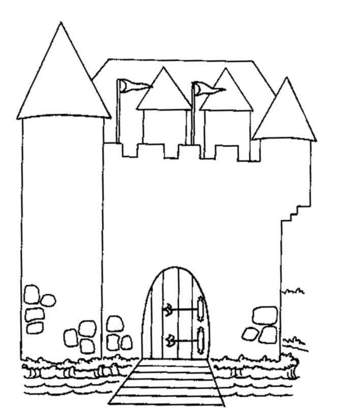 Château 3 coloring page