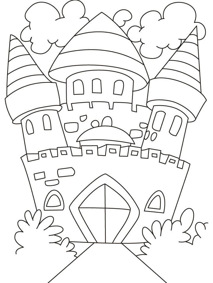 Château Drôle coloring page