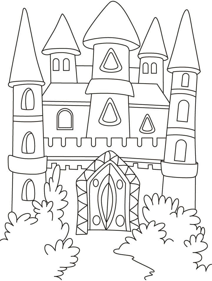 Château Fabuleux coloring page