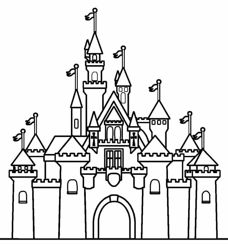 Château Incroyable coloring page