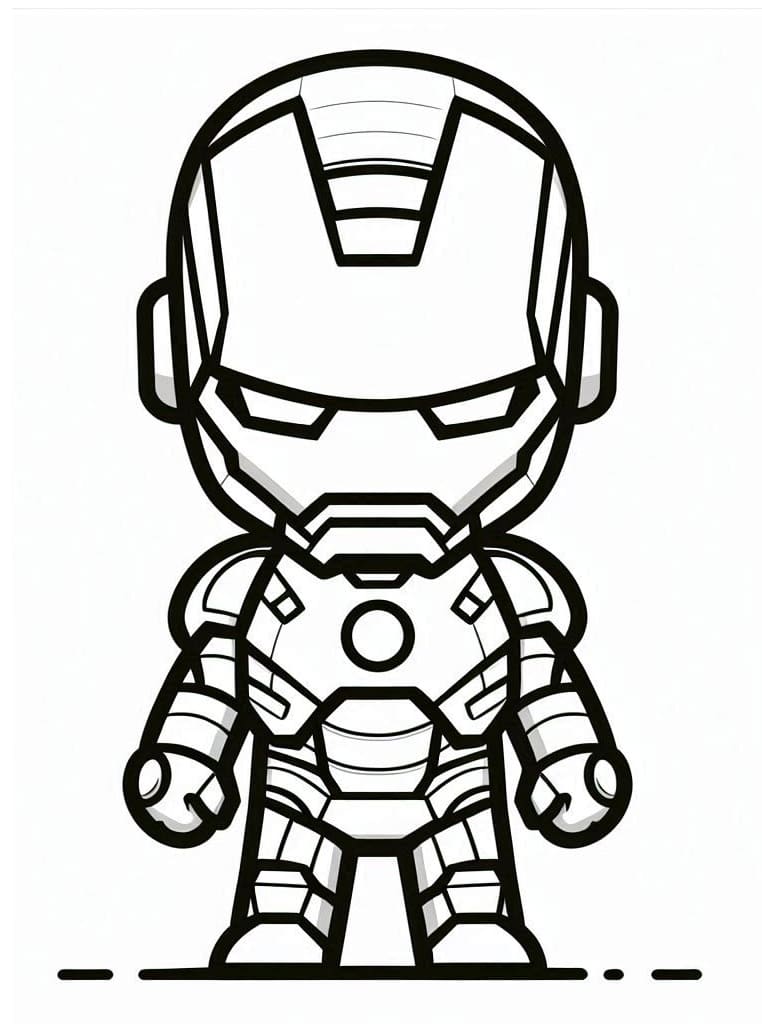 Coloriage Chibi Marvel Iron Man