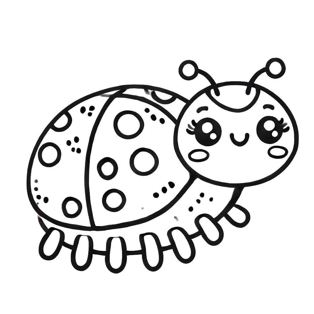 Coccinelle Pour Les Enfants De 3 An coloring page