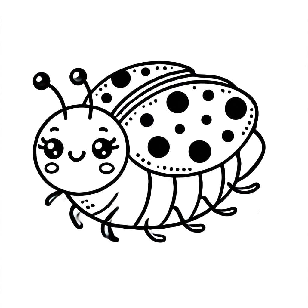 Coccinelle Pour Les Enfants De 5 An coloring page