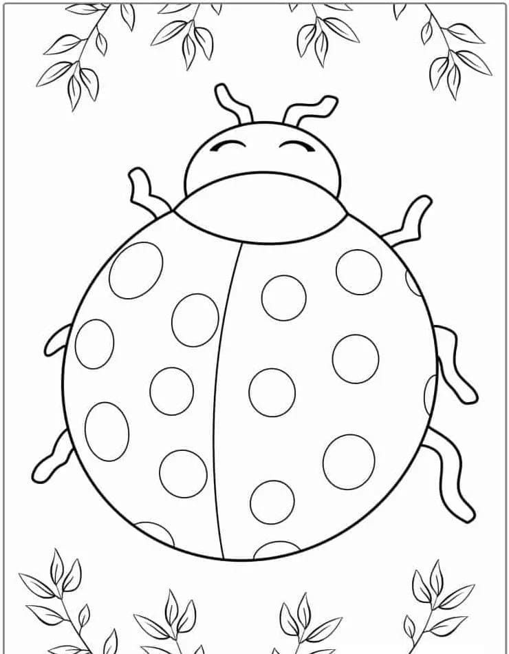 Dessin De Coccinelle Gratuit coloring page