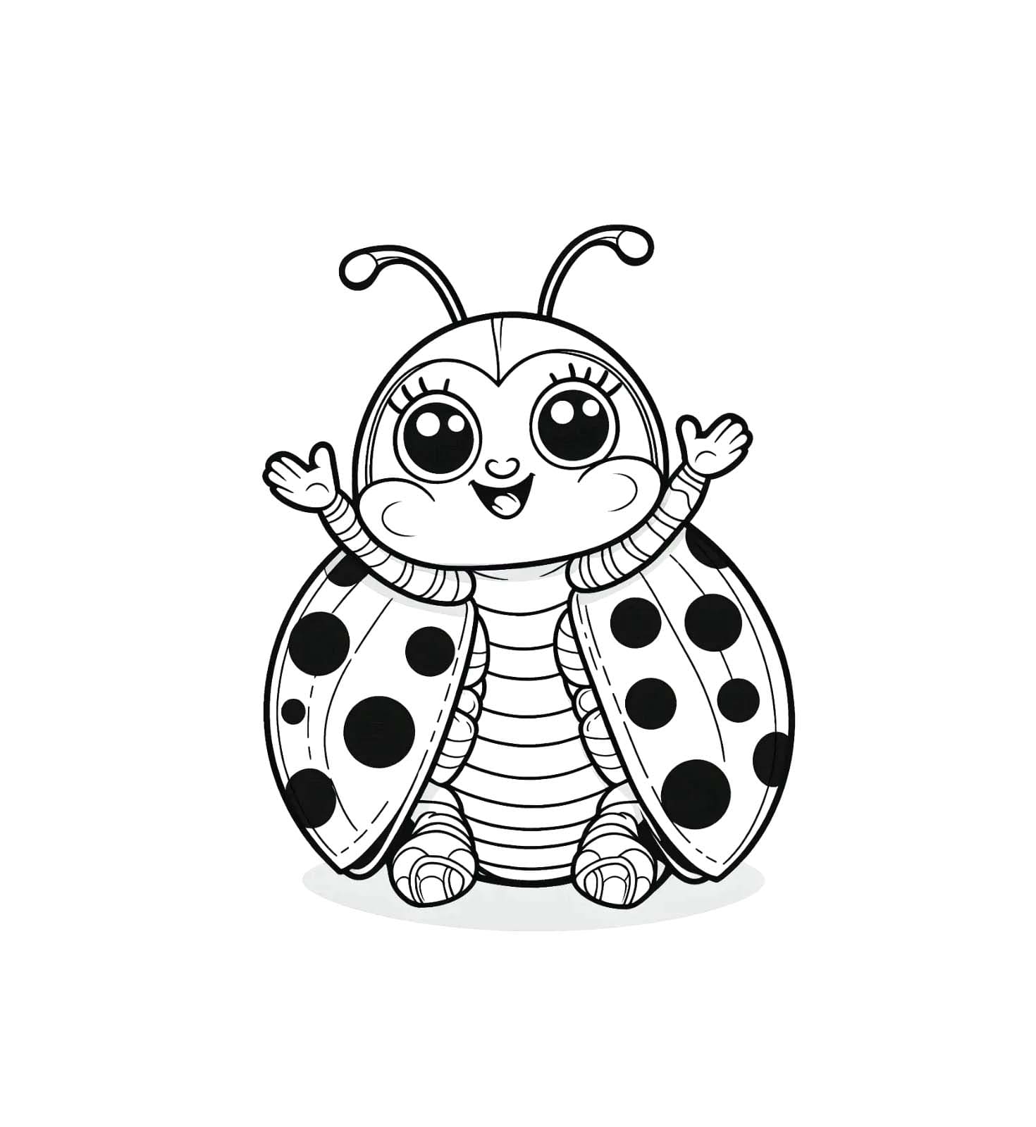 Dessin De Coccinelle Pour Enfant coloring page