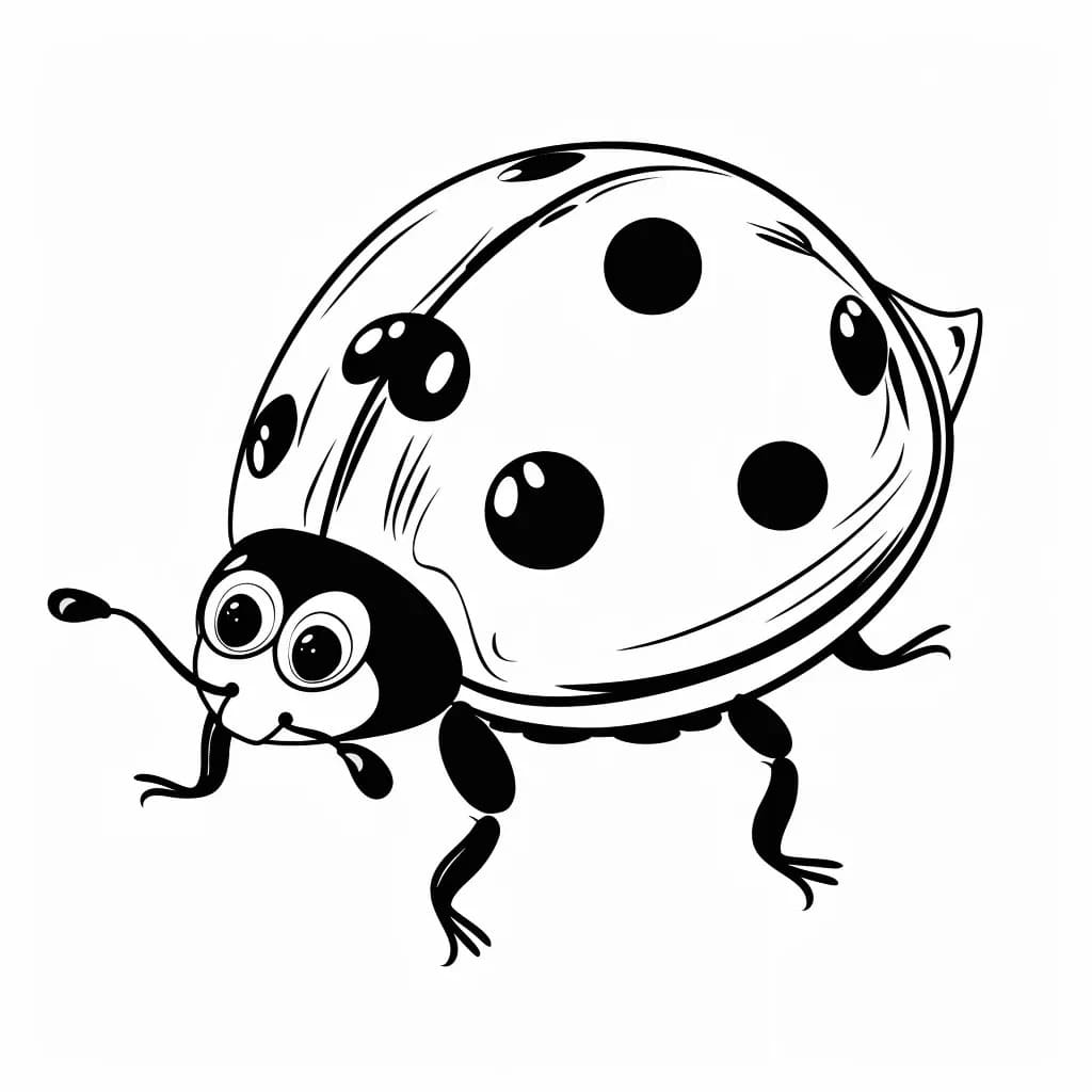 Dessin De Coccinelle Pour Enfants coloring page