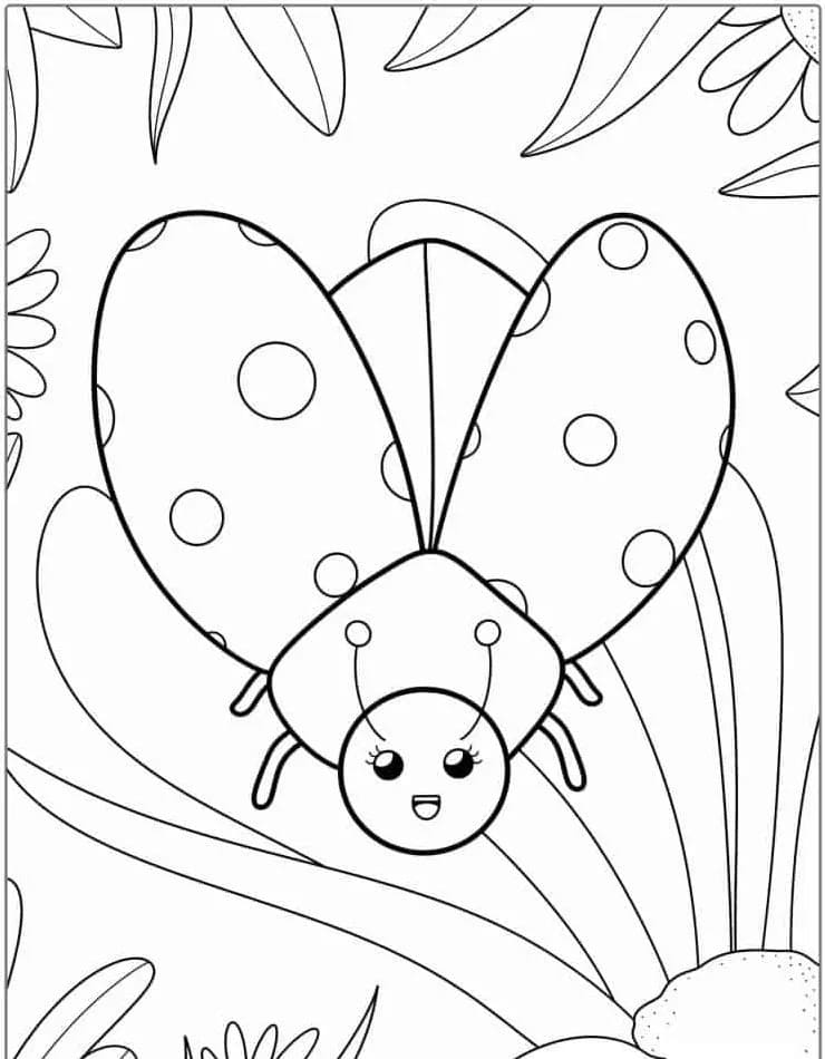 Dessin De Coccinelle coloring page