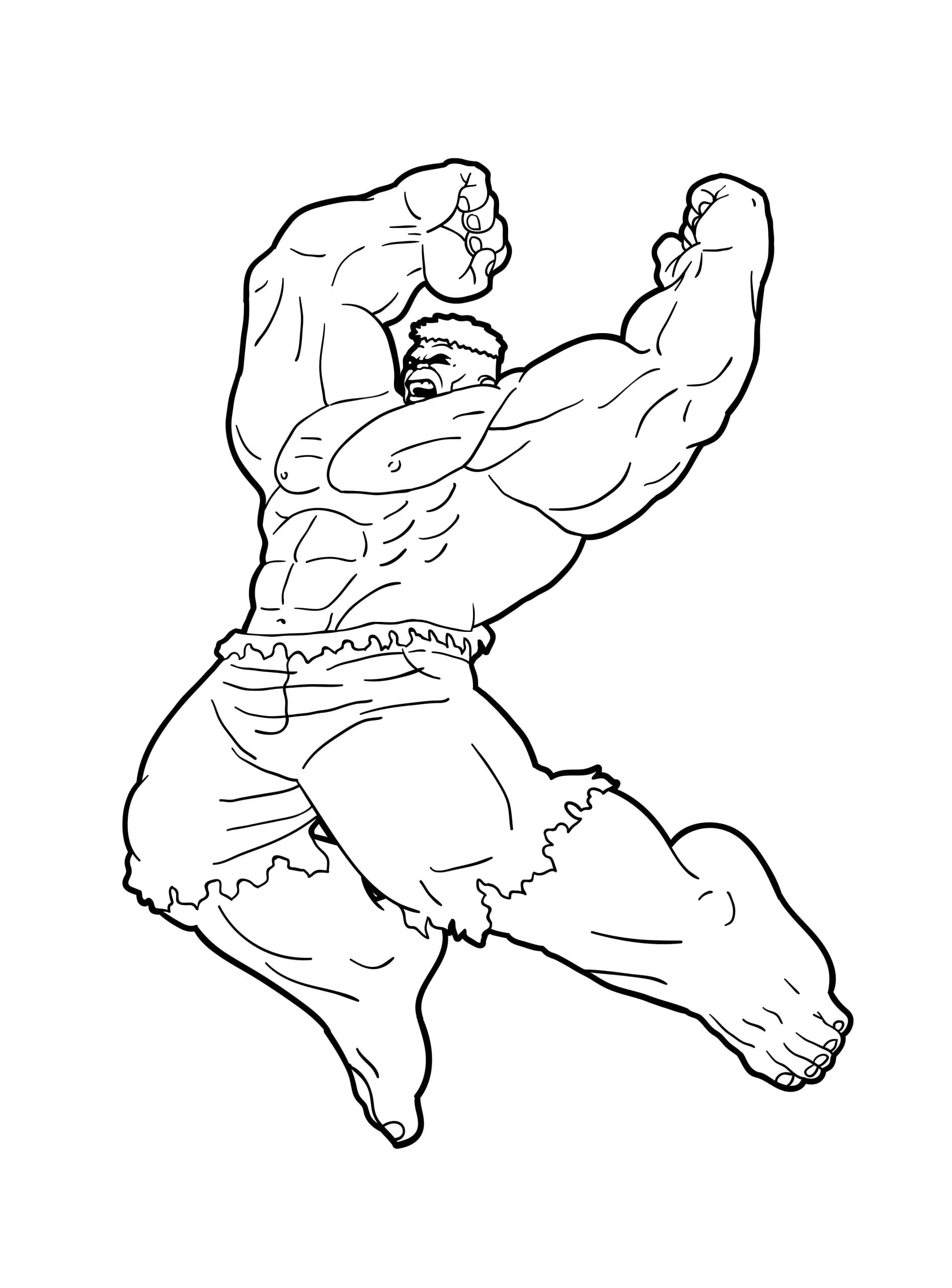 Dessin De Hulk Imprimable coloring page