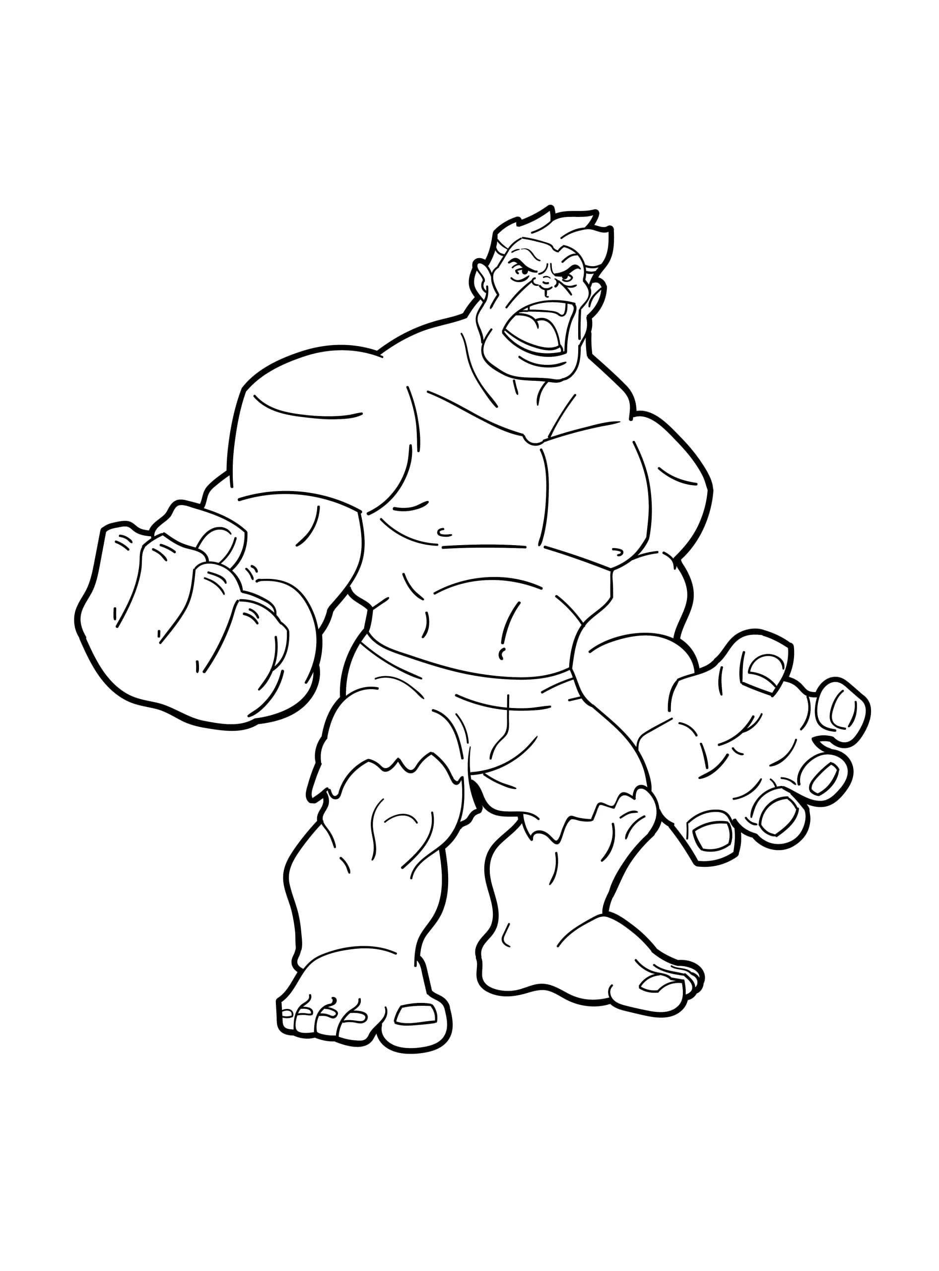 Dessin De Hulk Pour Enfants coloring page