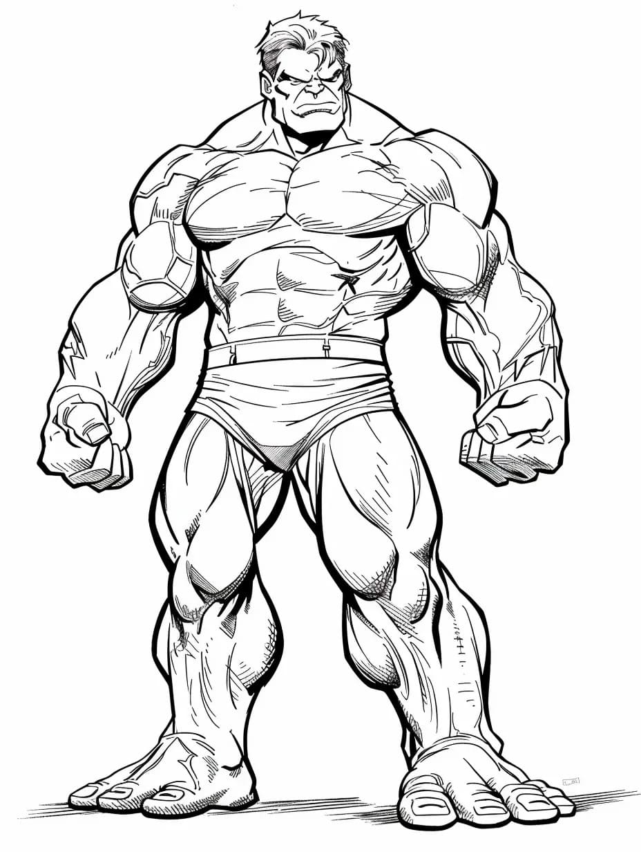 Dessin De Hulk coloring page