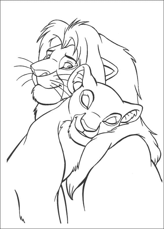Disney Le Roi Lion coloring page