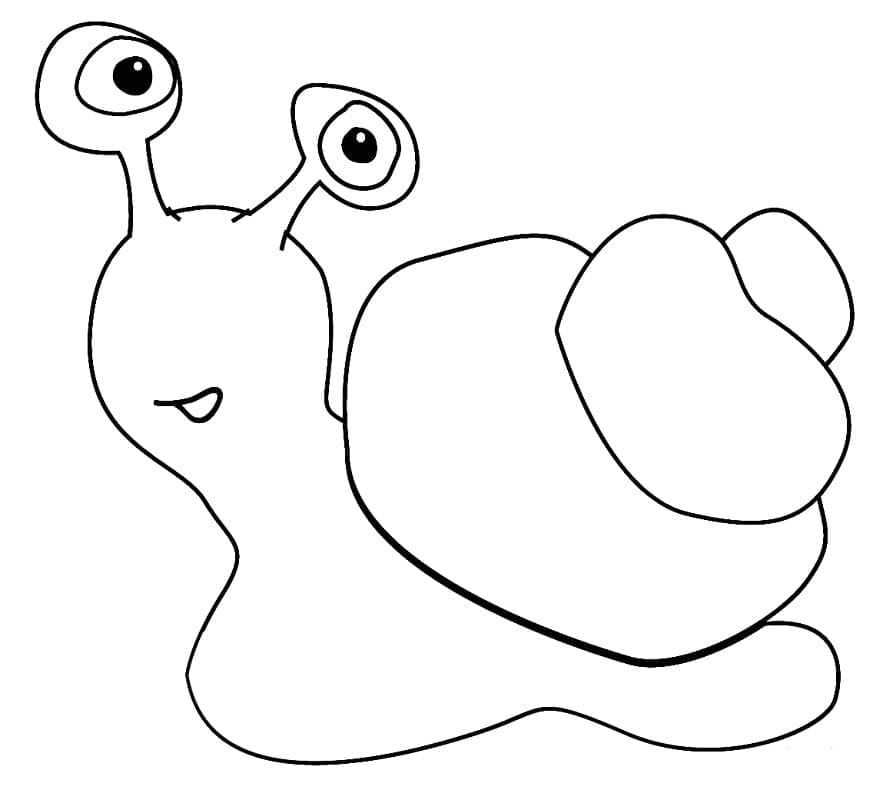 Escargot de Dessin Animé coloring page