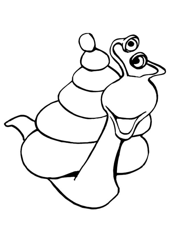 Escargot Mignon Pour Les Enfants coloring page