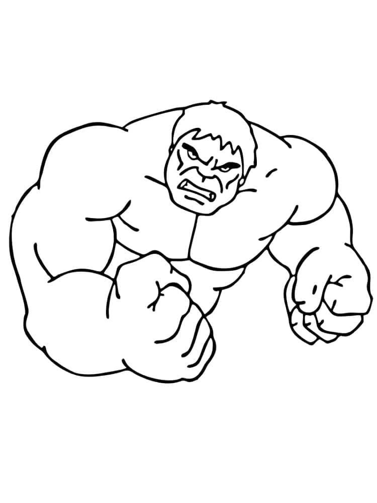 Hulk 1 coloring page