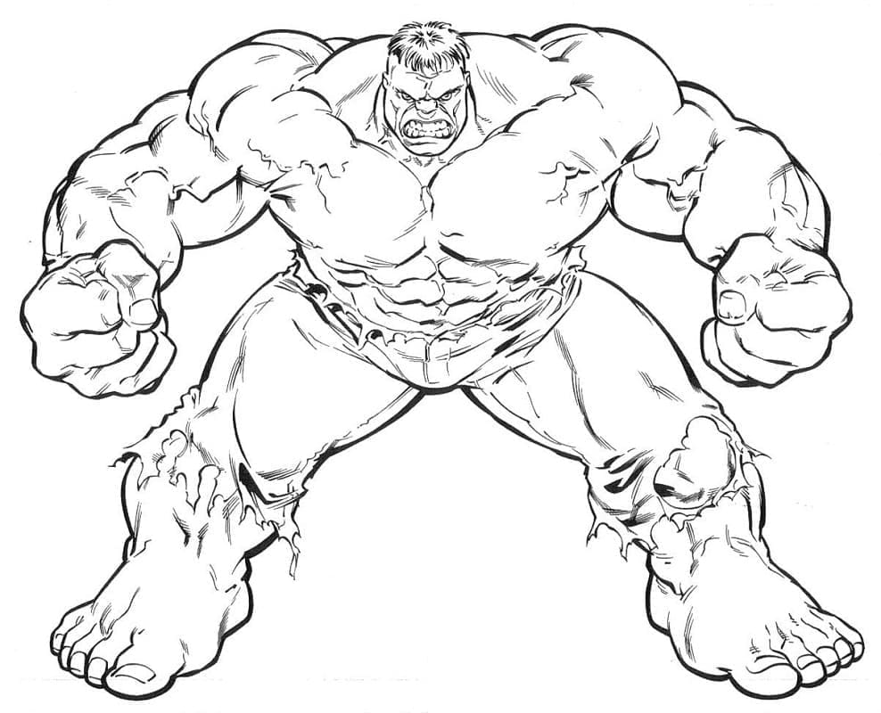 Hulk 2 coloring page