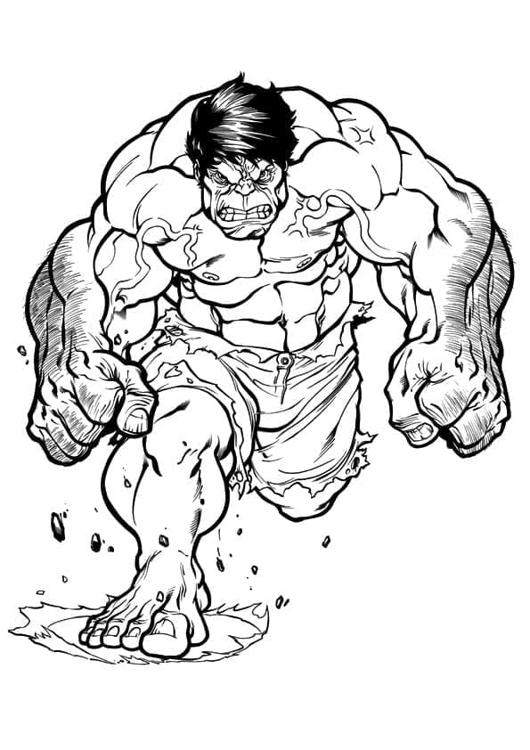 Hulk 4 coloring page