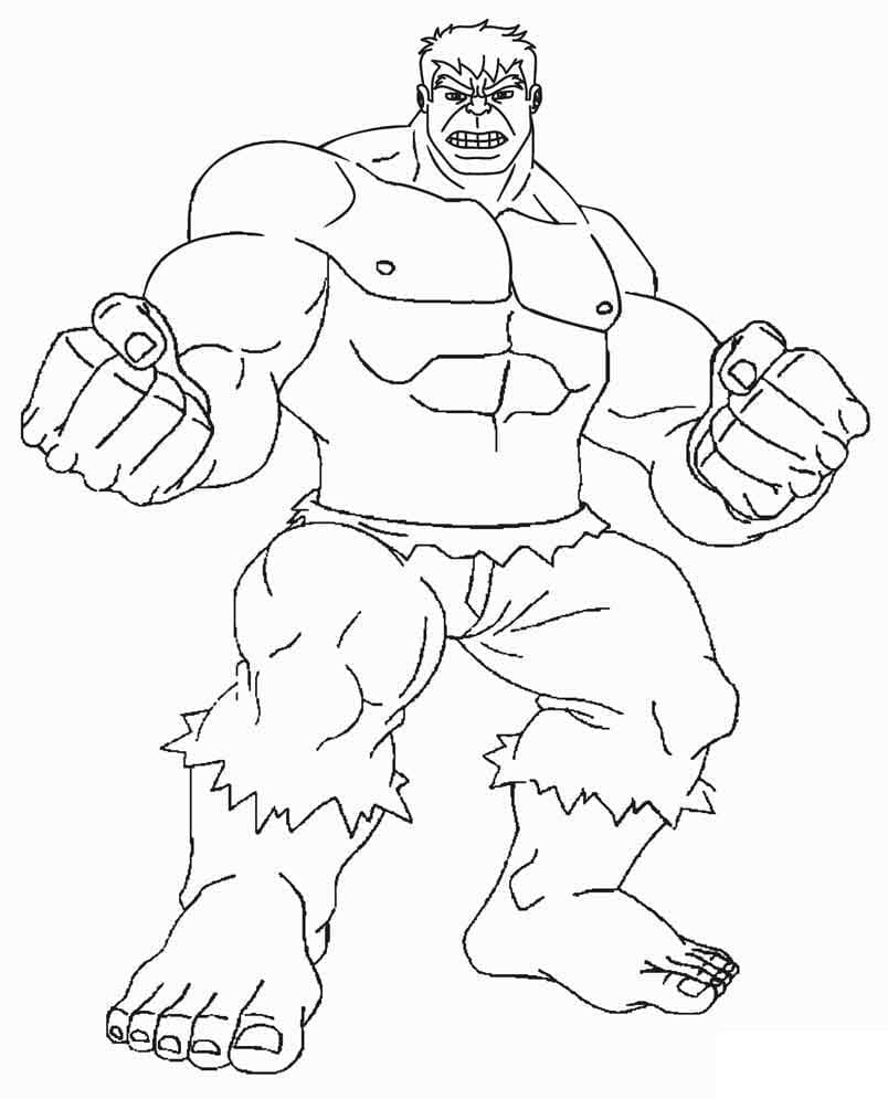 Coloriage Hulk 5