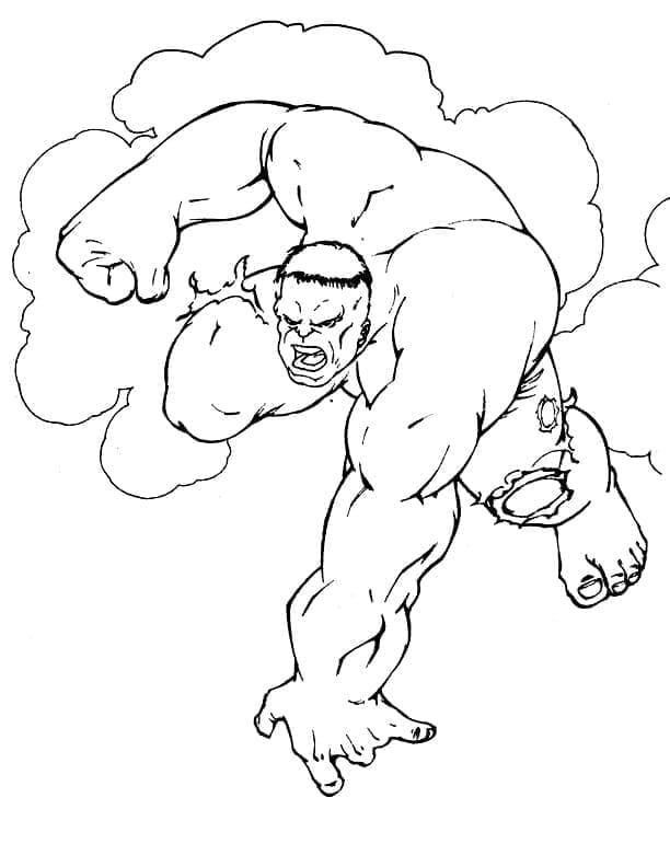 Hulk Écrase coloring page