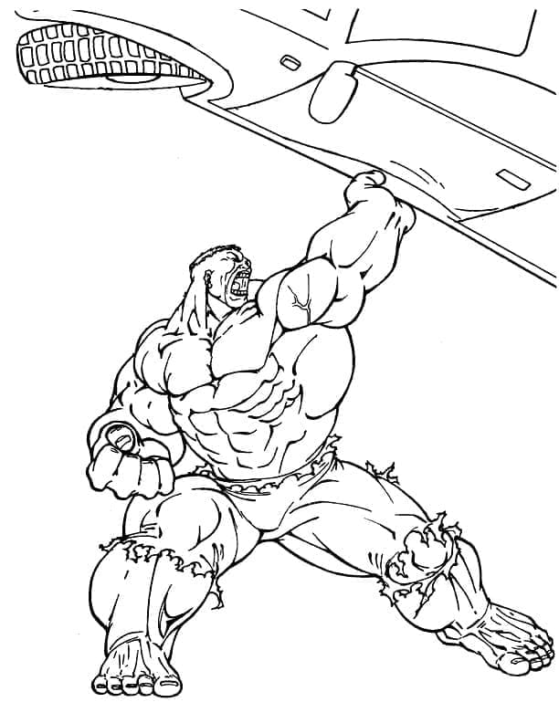 Hulk Génial coloring page