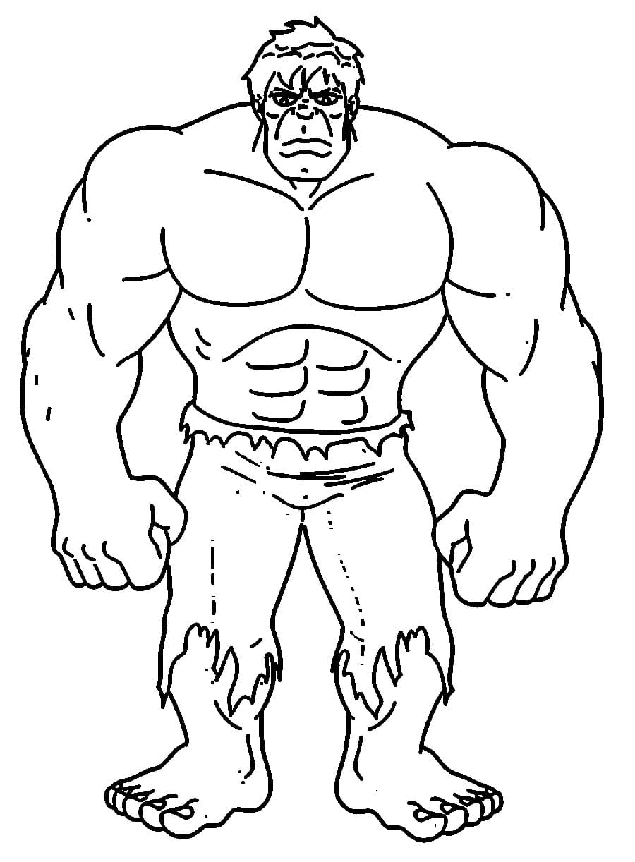 Hulk Pour Les Enfants De 1 An coloring page