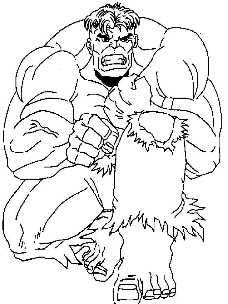 Hulk Pour Les Enfants De 4 An coloring page