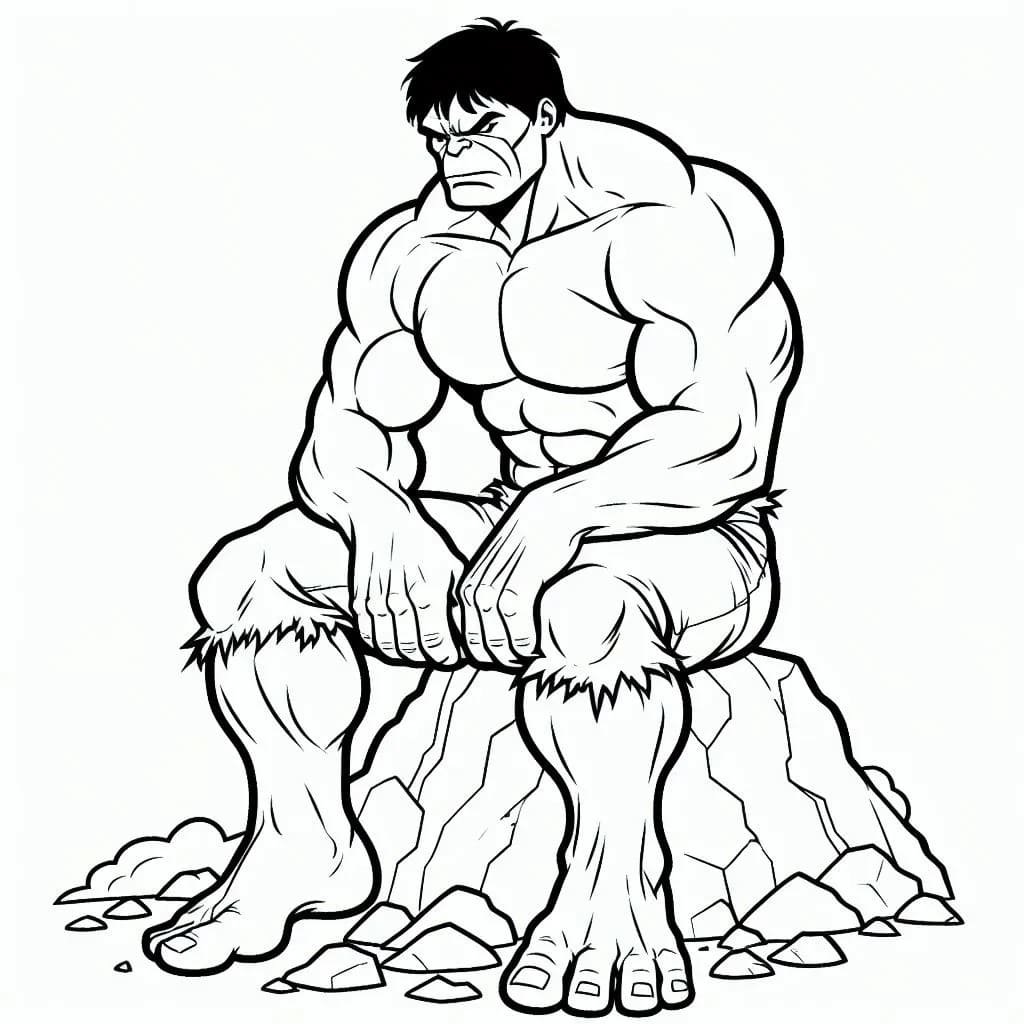 Hulk Pour Les Enfants De 5 An coloring page