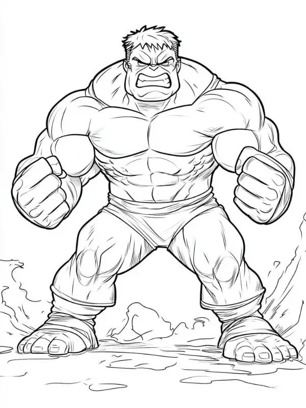 Hulk Pour Les Enfants De 6 An coloring page