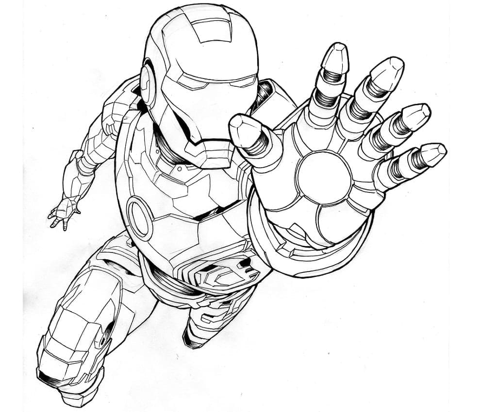 Incroyable Iron Man coloring page