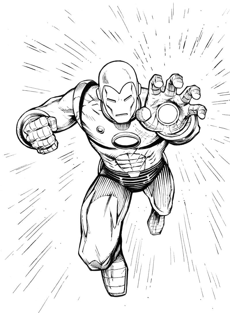 Iron Man 1 coloring page