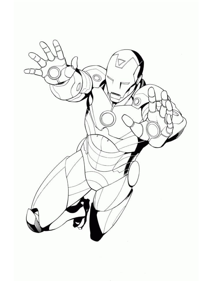 Iron Man 7 coloring page