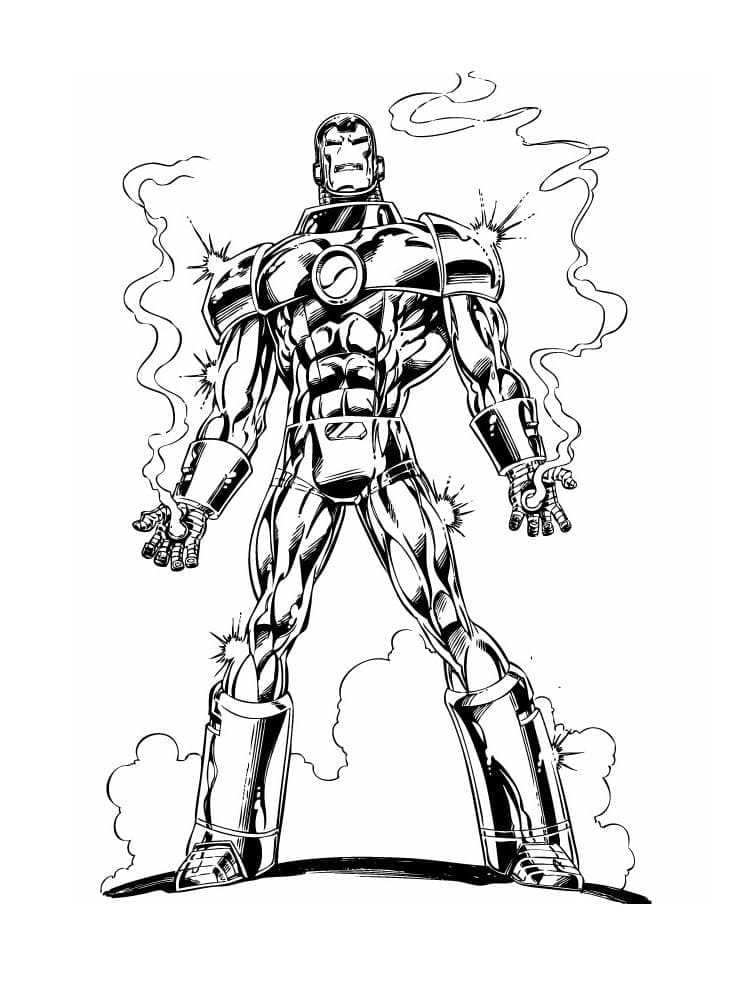 Iron Man 8 coloring page