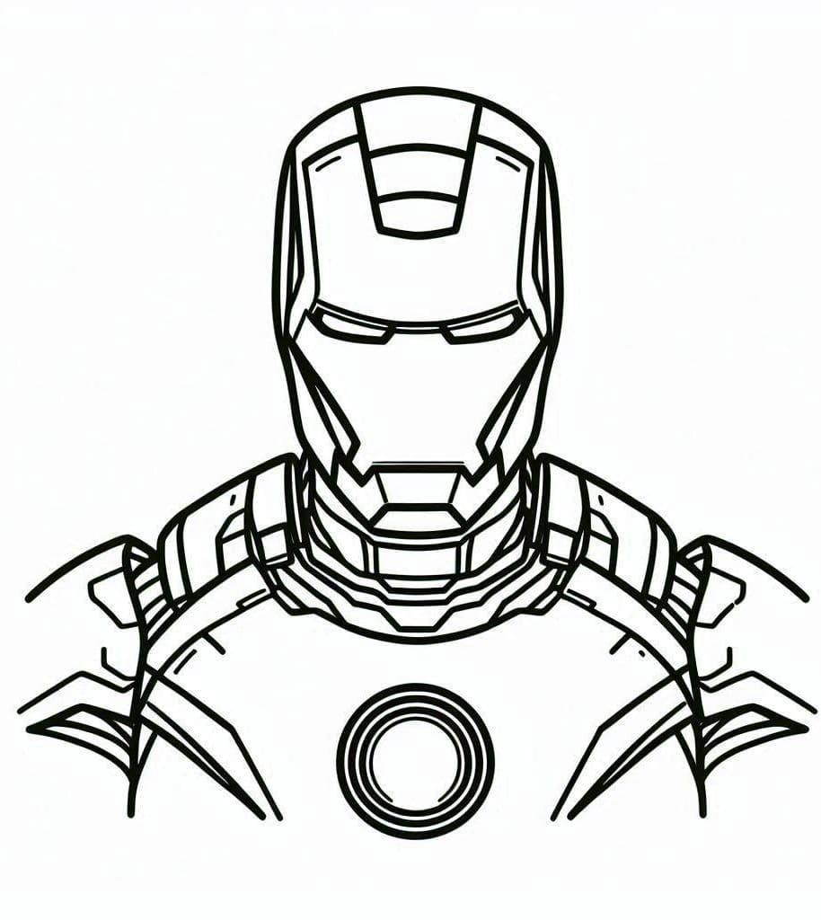 Coloriage Iron Man dans Avengers