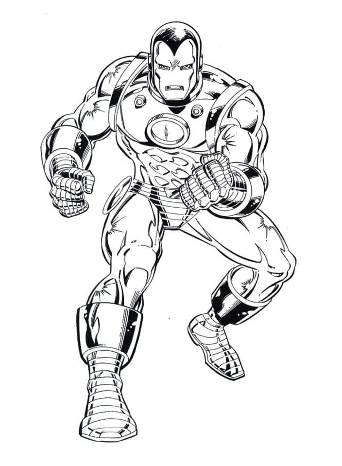 Iron Man Dans Les Bandes Dessinées coloring page