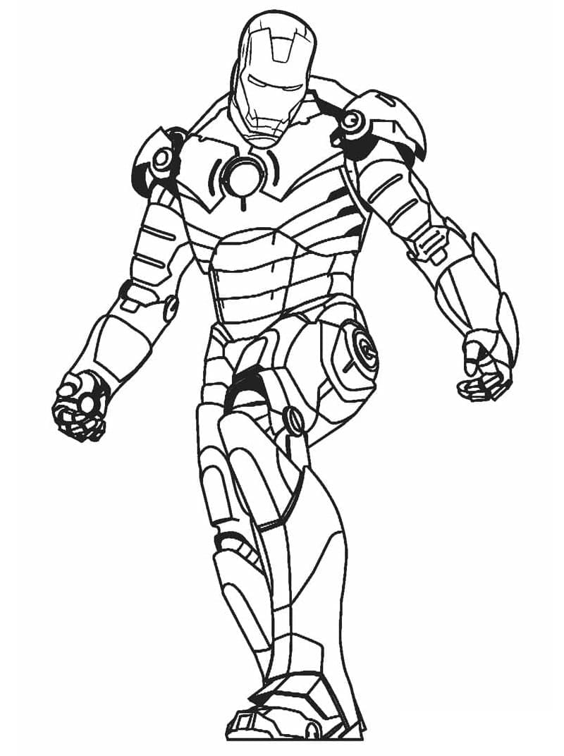 Iron Man du Dessin Animé coloring page