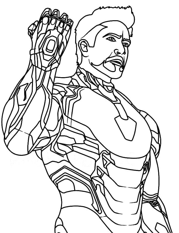 Iron Man du Film coloring page