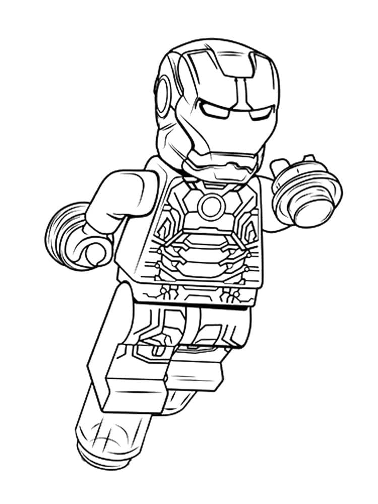 Iron Man Lego coloring page