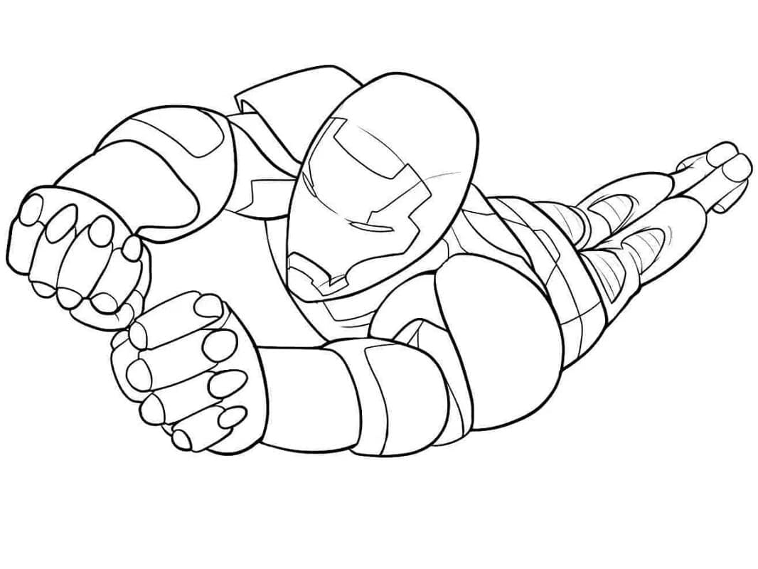 Iron Man Marvel coloring page