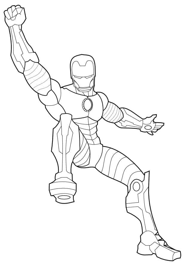 Jouet Iron Man coloring page