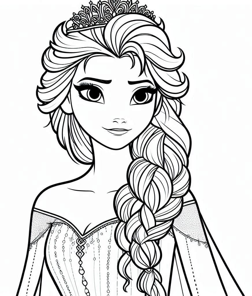 Coloriage La Merveilleuse Elsa