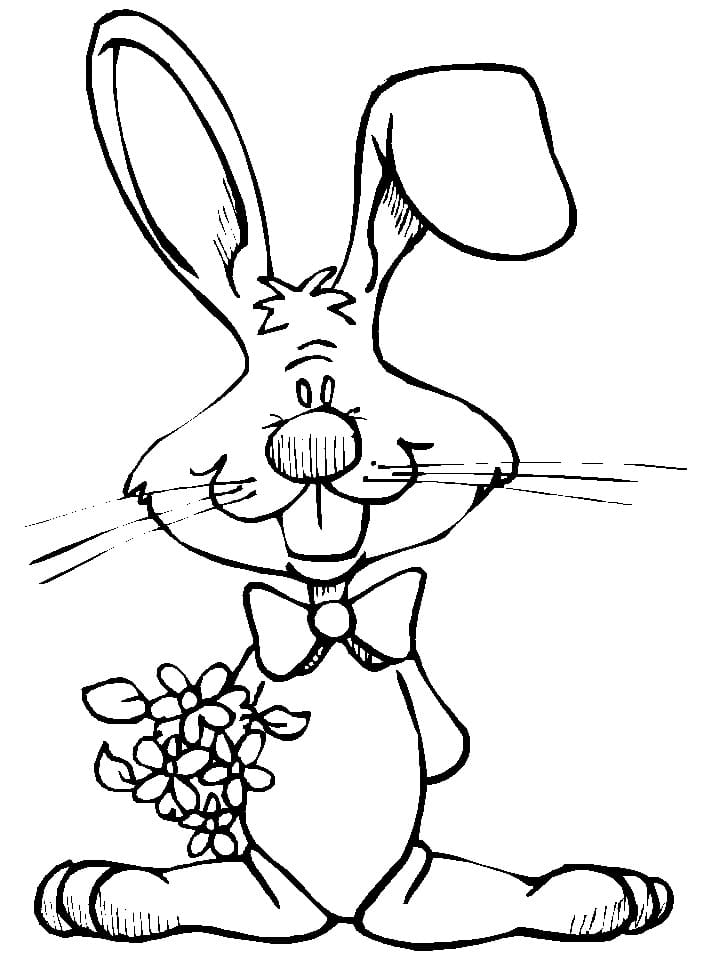 Lapin Drôle coloring page