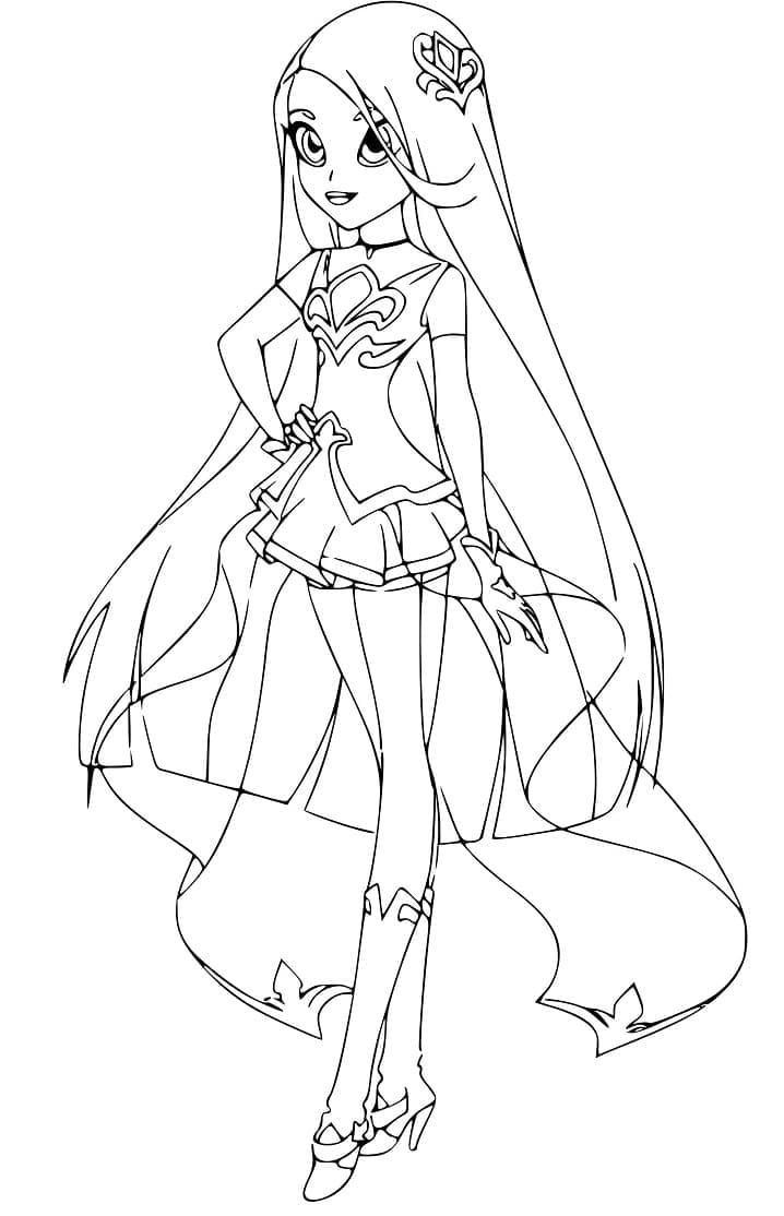 Lolirock Talia Coloriage Sheet Coloring Transformation Pages Character 