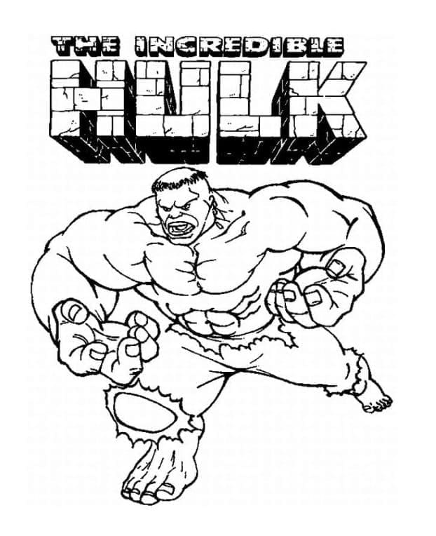 Coloriage L’Incroyable Hulk