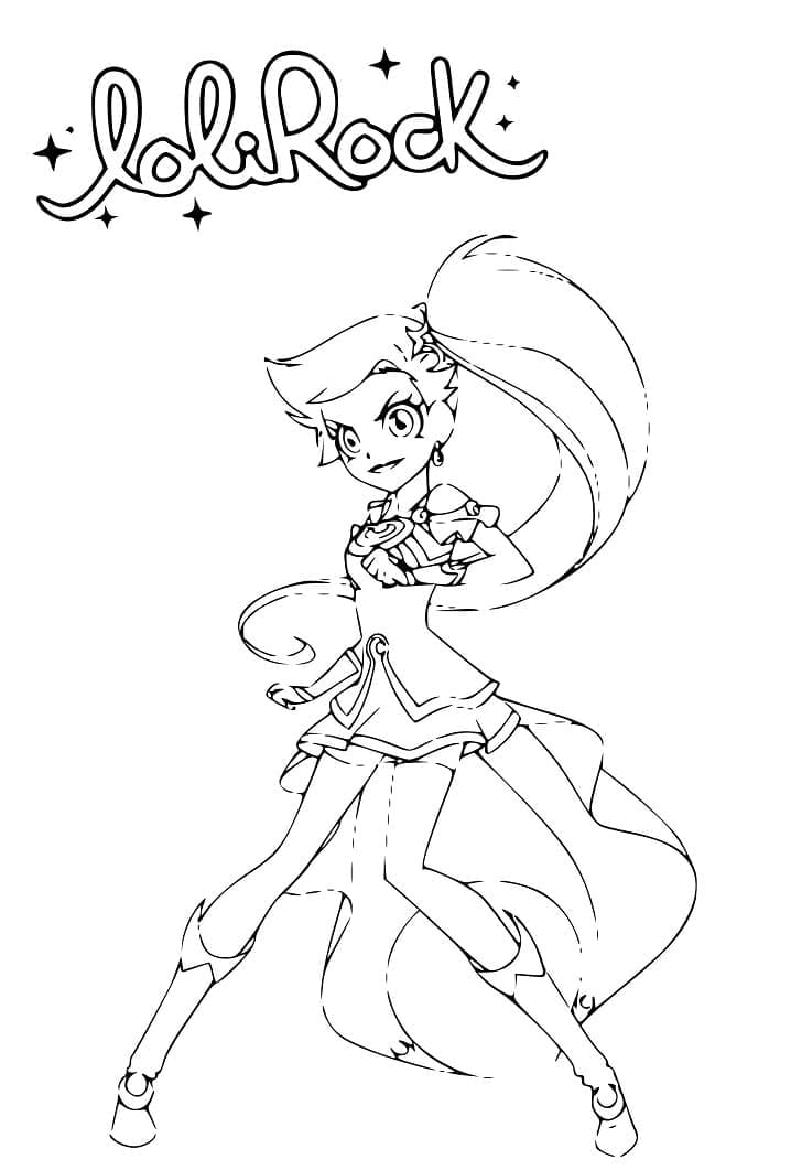 Lolirock Auriana coloring page