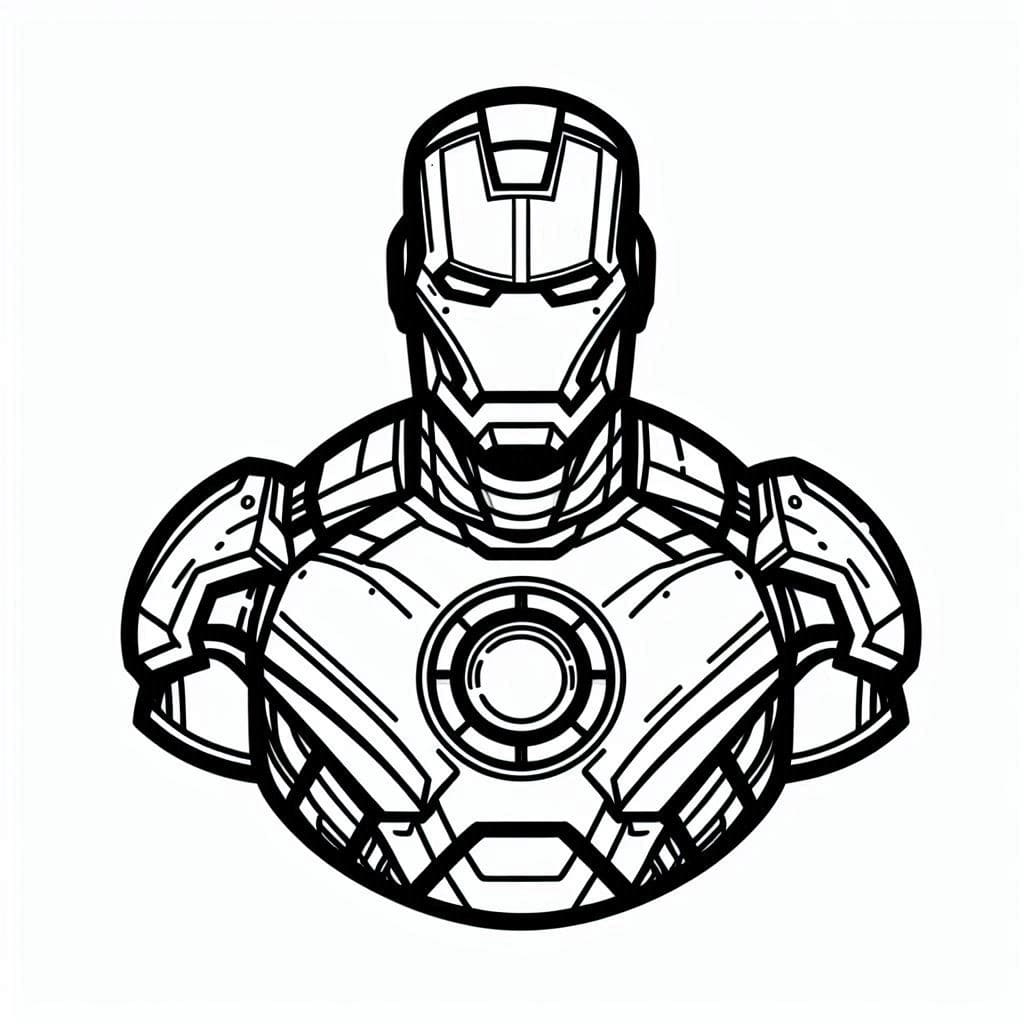 Coloriage Marvel Super-héros Iron Man