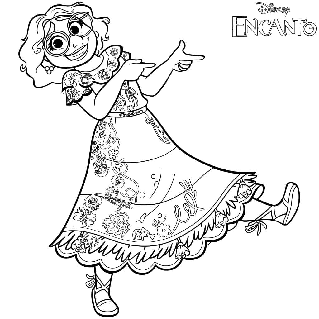 Coloriage Mirabel Madrigal
